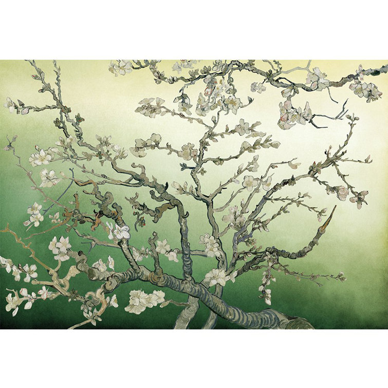 IDEA4WALL Elegant Wall Mural (Light and Dark Green) Wayfair